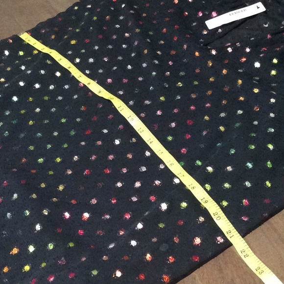 NWT J. Crew Rainbow 🌈 Clip Dot In Chiffon Sz M, 100% Polyester, Style K4385 - Picture 8 of 10